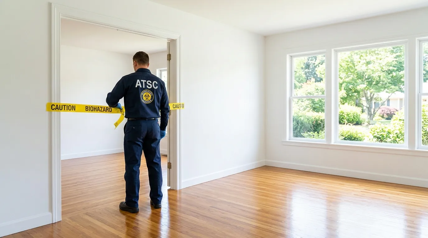 Certified biohazard cleanup crew performing Crime Scene Cleanup in Wapato